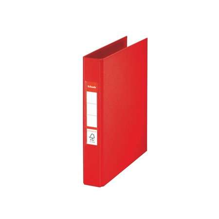 Esselte Standard A5 ring binder, red, 42mm spine, 2 rings