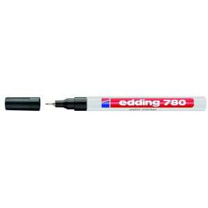 Edding 780 fekete lakkmarker, 0,8 mm kerek hegyű - Lakkmarker