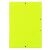 DONAU Rubber folder, cardboard, A4, DONAU "Standard", lemon yellow 100917079