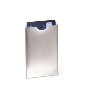DURABLE Suport pentru carduri bancare, 1 bucată, cu protecție RFID, DURABIL, argintiu 31565283 Suporturi pentru documente și carduri