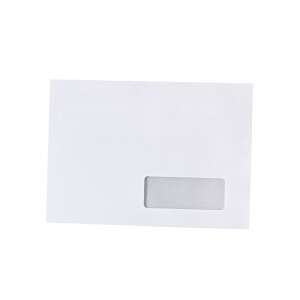 Bluering® LC6/5 ablakos boríték, 35x90mm, 114x229mm, fehér, 1000 db-os csomag - Boríték