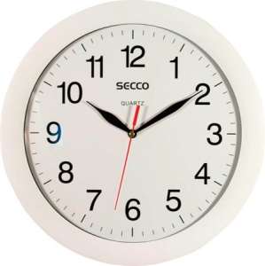 Zegar ścienny SECCO, 30 cm, SECCO, biała ramka 31565316