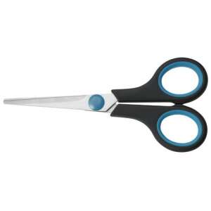 DONAU Soft Grip office scissors, 14 cm, black-blue - Office accessory