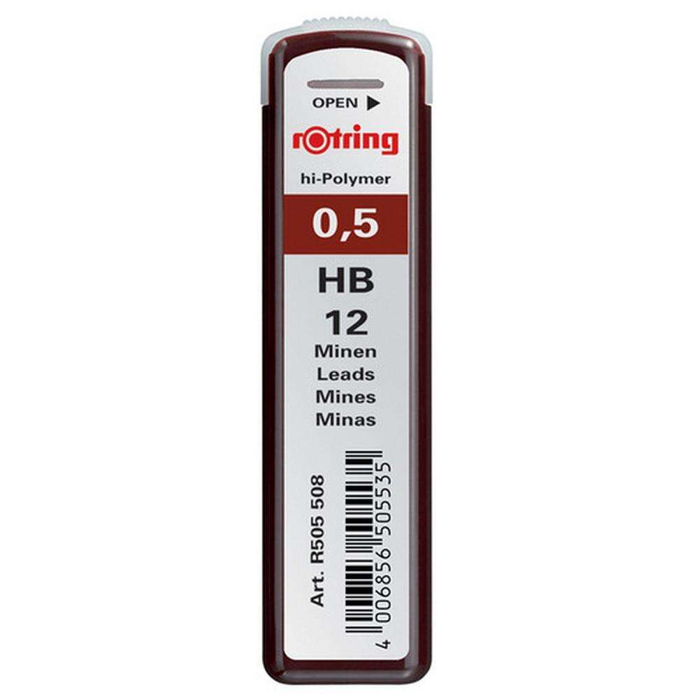 Rotring Tikky Grafitbél - 0,5 mm HB - 12 db