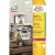 Label sticker, 210 x 297mm, weatherproof polyester, 1 label/sheet, 20 sheets/box, Avery white 79134837
