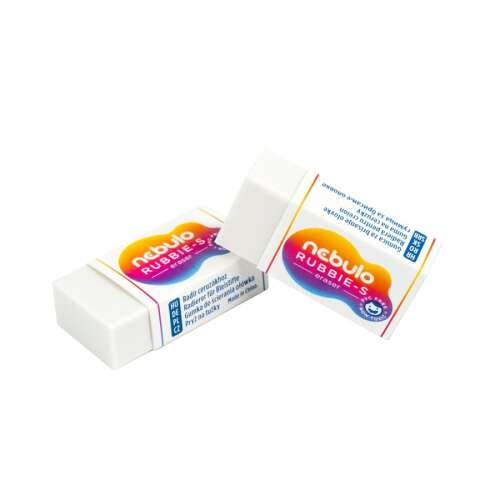 Nebulo Rubbie-S eraser, white, PVC free, non-toxic, for pencil