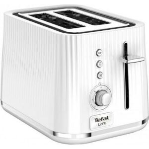 Tefal Loft Weißer Toaster, 2-Scheiben-Toaster für Brot, Bagels und Gebäck - Wasserkocher, Sandwichmaker, Standmixer, Toaster und Entsafter für Obst und Gemüse, Pressen