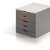 DURABLE Ablageschrank, Kunststoff, 5 Schubladen, DURABLE "VARICOLOR® 5", grau 123215364