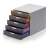 DURABLE Ablageschrank, Kunststoff, 5 Schubladen, DURABLE "VARICOLOR® 5", grau 123215364