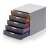 DURABLE Ablageschrank, Kunststoff, 5 Schubladen, DURABLE "VARICOLOR® 5", grau 123215364