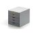 DURABLE Шкаф за документи, пластмасов, 5 чекмеджета, DURABLE "VARICOLOR® 5", сив 123215364