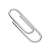 Gemkapocs 33 mm, nickel-plated metal, single paperclip