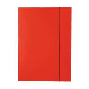 Red Esselte Economy A4 folder with elastic closure - Esselte