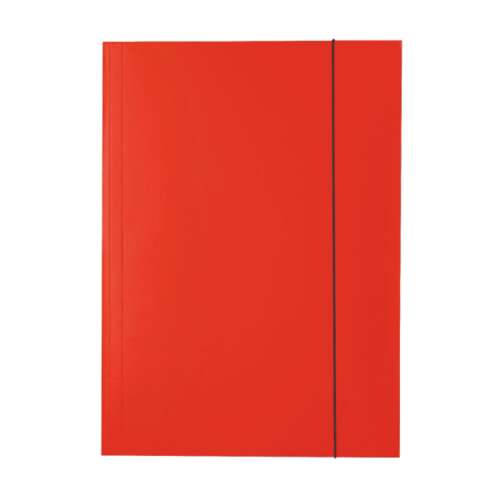 Red Esselte Economy A4 folder with elastic closure