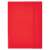 Red Esselte Economy A4 folder with elastic closure