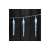 LED icicle lights, 10 icicles, 1.35m long, cool white, indoor use, timer, Emos