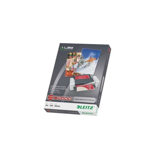 Leitz iLam Prémium lamináló tasakok, 175 mikron, A4, 100 db-os csomag