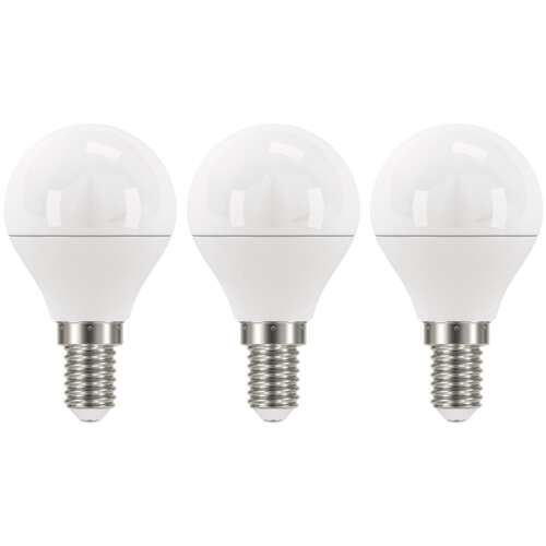 3 pachete becuri LED EMOS Classic, soclu E14, 6W, 470lm, alb natural