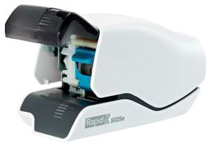 Capsator Rapid 5025e cu compartimentul casetei de capsare deschis - Rapid Capse