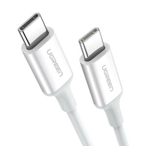 UGREEN US264 White USB-C to USB-C Cable, 60W - Computers and Accessory