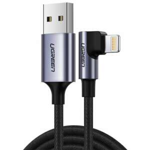 UGREEN US299 right angle USB to Lightning cable, 1 meter, black - Ugreen Lightning Cable