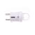 Emos white angled plug with grounding, side view