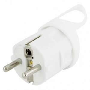 Emos white straight plug with hanging loop - Power Strip