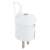 Emos white straight plug with hanging loop