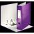 Open Leitz 180 Wow Purple A4 Ring Binder showing mechanism