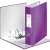 LEITZ 80mm A4 ring binder, purple, open