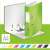 LEITZ 80mm A4 ring binder, green, 180 Wow, multiple colors