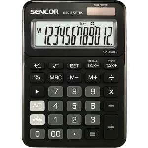 Sencor SEC 372T/BK 12-digit desktop calculator, black - Calculator