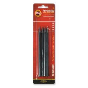 Koh-I-Noor Progresso 8914 Graphitstifte, 4er Pack, HB, 2B, 4B, 6B - Graphitstifte