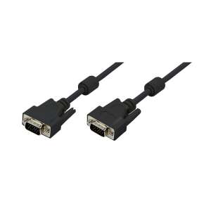 Logilink VGA cable, 2x male, black, 5 meters - Cable
