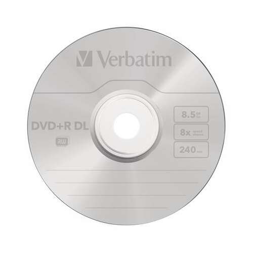 Disc VERBATIM DVD+R, dublu strat, 8.5GB, 8x, 10 discuri DVD+R, pe rolă, VERBATIM "Double Layer" 43751264