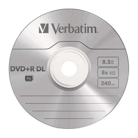 VERBATIM DVD+R disk, dvojvrstvový, 8,5 GB, 8x, 1 disk, štandardné puzdro, VERBATIM "Double Layer"