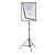 Stúdió Világítási Készlet: Puluz Softbox 50x70cm állítható állvánnyal és LED izzókkal