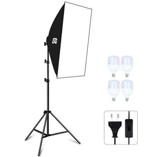 Puluz Studio Kit 50x70cm Softbox LED Light Stand with 4 LED Bulbs PU5071EU