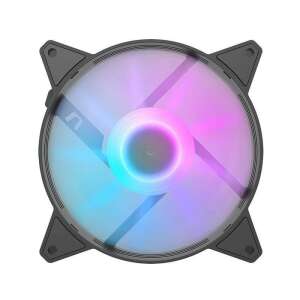 Darkflash C6 120mm RGB ventilátor, fekete, elülső nézet - Darkflash