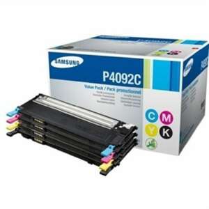 Samsung CLT-P4092C lézertoner Multipack fekete, cián, bíbor, sárga (K4092S + C4092S + M4092S + Y4092S) eredeti fekete 1,5K CMY 1K (SU392A) - Nyomtató, nyomtató kellékanyag