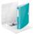LEITZ 180 Active Wow A4 ring binder, ice blue, 65mm spine, open view, document storage, office organization