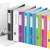 LEITZ 180 Active Wow A4 ring binder, various colors, 65mm spine, open view, document storage, office organization