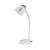 Esperanza Electra desk lamp, white, E27 socket, flexible arm