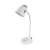 Esperanza Electra desk lamp, white, E27 socket, flexible arm
