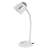 Esperanza Electra desk lamp, white, E27 socket, flexible arm