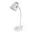 Esperanza Electra desk lamp, white, E27 socket, flexible arm