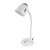Esperanza Electra desk lamp, white, E27 socket, flexible arm