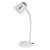 Esperanza Electra desk lamp, white, E27 socket, flexible arm