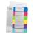 Divizoare de registru LEITZ A4+ Maxi 1-6, 6 file colorate cu ferestre transparente pentru etichetare ușoară, perfecte pentru organizarea documentelor în dosare cu inele