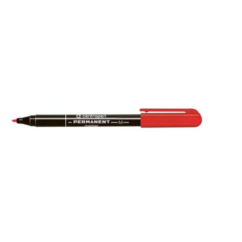 Centropen Permanent marker, piros, közepes hegyű, 1mm - Alkoholos marker